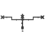 Soporte de Mesa para 3 Monitores Aisens DT27TSR-281/ Giratorio/ Inclinable/ hasta 10kg - PixelPlaza