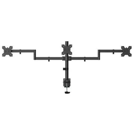 Soporte de Mesa para 3 Monitores Aisens DT27TSR-281/ Giratorio/ Inclinable/ hasta 10kg - PixelPlaza