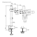 Soporte de Mesa para Monitor Aisens DT32TSR-277/ Giratorio/ Inclinable/ hasta 10kg - PixelPlaza