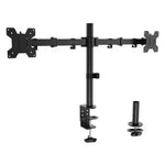 Soporte de Mesa para 2 Monitores Aisens DT32TSR-279/ Giratorio/ Inclinable/ hasta 10kg - PixelPlaza