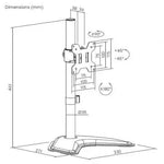 Soporte de Sobremesa para Monitor Aisens DT32TSR-283/ Giratorio/ Inclinable/ hasta 10kg - PixelPlaza