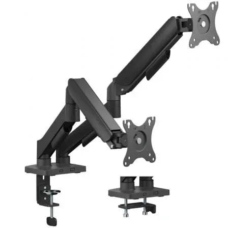 Soporte de Mesa con Contrapeso para 2 Monitores Aisens DT32TSR-357/ Giratorio/ Inclinable/ hasta 9kg - PixelPlaza