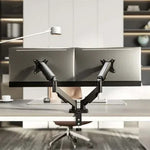 Soporte de Mesa con Contrapeso para 2 Monitores Aisens DT32TSR-357/ Giratorio/ Inclinable/ hasta 9kg - PixelPlaza