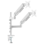 Soporte de Mesa con Contrapeso para 2 Monitores Aisens DT32TSR-441/ Giratorio/ Inclinable/ hasta 9kg