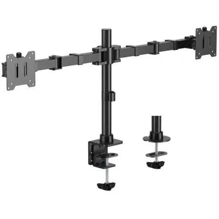Soporte de Mesa para 2 Monitores Aisens DT35TSR-359/ Giratorio/ Inclinable/ hasta 20kg - PixelPlaza