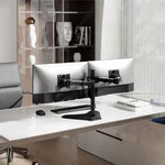Soporte de Sobremesa para 2 Monitores Aisens DT35TSR-361/ Giratorio/ Inclinable/ hasta 20kg - PixelPlaza