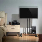 Soporte de Suelo Inclinable con Ruedas Aisens FT55TE-213 para TV de 32-55"/ hasta 35kg - PixelPlaza