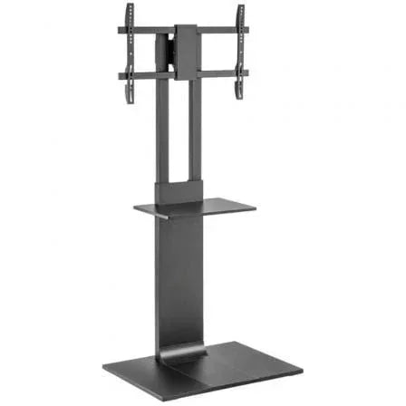 Soporte de Suelo Inclinable/ Giratorio con Bandeja DVD Aisens FT86TSE-399 para TV de 37-86"/ hasta 50kg - PixelPlaza