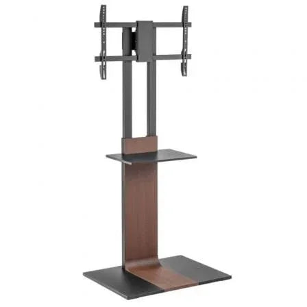 Soporte de Suelo Inclinable/ Giratorio con Bandeja DVD Aisens FT86TSE-401 para TV de 37-86"/ hasta 50kg - PixelPlaza