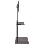 Soporte de Suelo Inclinable/ Giratorio con Bandeja DVD Aisens FT86TSE-401 para TV de 37-86"/ hasta 50kg - PixelPlaza