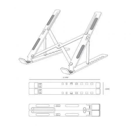 Soporte Aisens LPS2M-175 para Portátil/Tablet hasta 15" - PixelPlaza