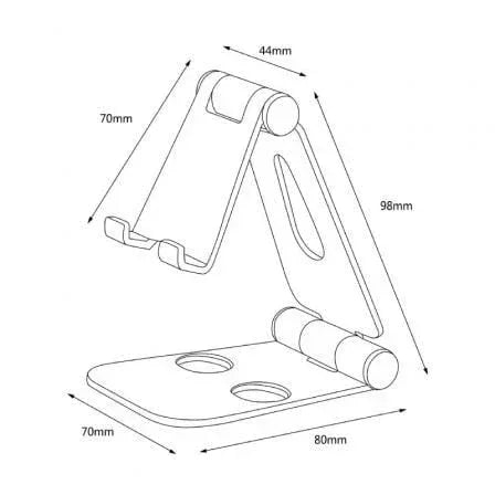 Soporte para Smartphone/Tablet Aisens MS2PM-088/ Gris - PixelPlaza