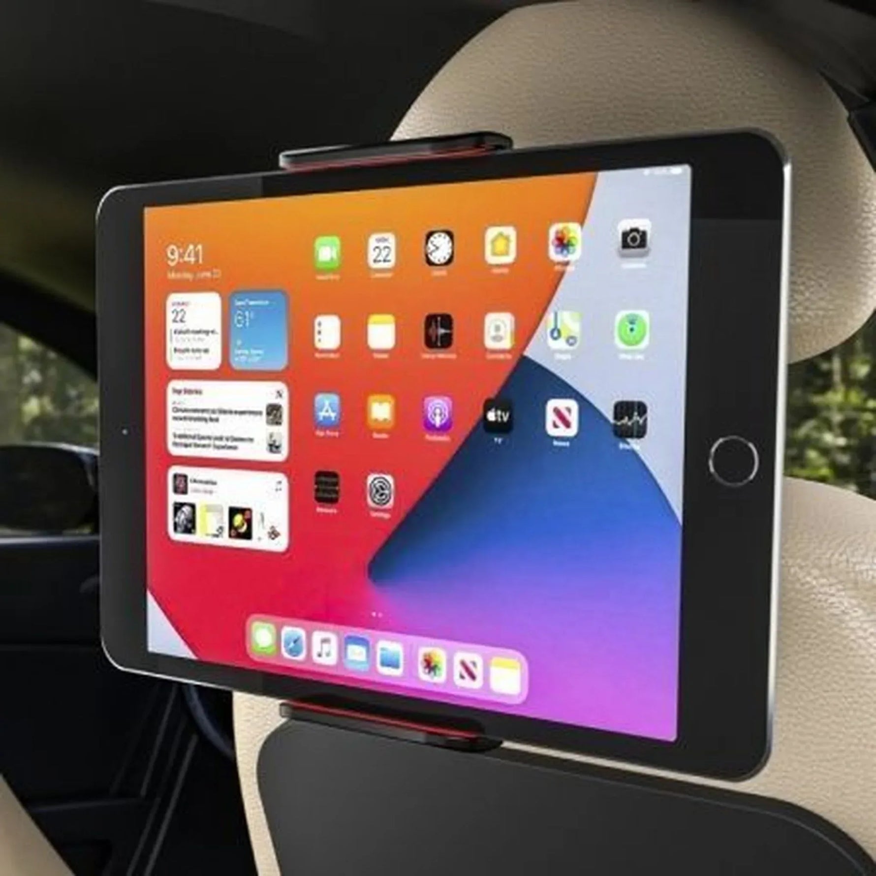 Soporte de Smartphone para Coche/Tablet Aisens MSC1P-105/ Negro y Rojo - PixelPlaza