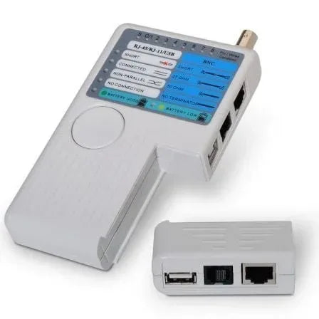 Tester Aisens A142-0313 para RJ11-RJ12-RJ45/ USB/ Coaxial - PixelPlaza