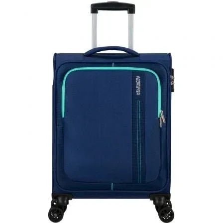 Maleta de Cabina American Tourister Sea Seeker Spinner 55cm/ 55x40x20cm/ 4 Ruedas/ Marino Combate - PixelPlaza