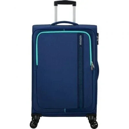 Maleta de Cabina American Tourister Sea Seeker Spinner 68cm/ 68x43x25cm/ 4 Ruedas/ Marino Combate - PixelPlaza