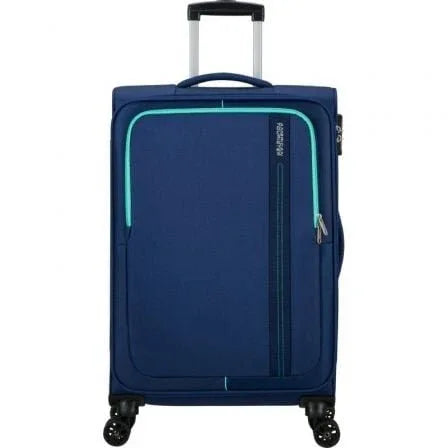 Maleta de Cabina American Tourister Sea Seeker Spinner 68cm/ 68x43x25cm/ 4 Ruedas/ Marino Combate - PixelPlaza