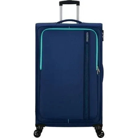 Maleta de Cabina American Tourister Sea Seeker Spinner 80cm/ 80x47.5x28.5cm/ 4 Ruedas/ Marino Combate - PixelPlaza