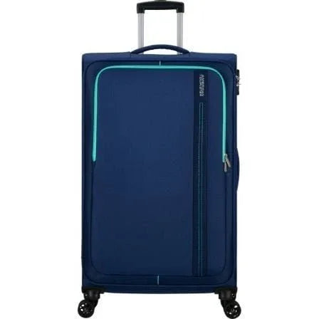 Maleta de Cabina American Tourister Sea Seeker Spinner 80cm/ 80x47.5x28.5cm/ 4 Ruedas/ Marino Combate - PixelPlaza