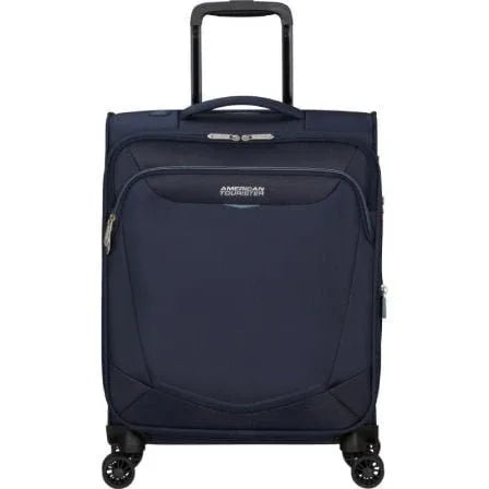 Maleta de Cabina American Tourister SummerRide Spinner 55cm/ 55x40x23cm/ 4 Ruedas/ Azul Marino - PixelPlaza