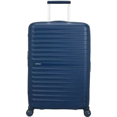 Maleta Mediana American Tourister FastForward Spinner Expansible 68cm/ 68x46x30cm/ 4 Ruedas/ Azul Marino - PixelPlaza