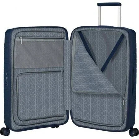 Maleta Mediana American Tourister FastForward Spinner Expansible 68cm/ 68x46x30cm/ 4 Ruedas/ Azul Marino - PixelPlaza