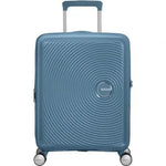 Maleta de Cabina American Tourister SoundBox Spinner 55cm/ 55x40x20cm/ 4 Ruedas/ Azul Piedra - PixelPlaza