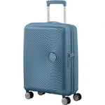 Maleta de Cabina American Tourister SoundBox Spinner 55cm/ 55x40x20cm/ 4 Ruedas/ Azul Piedra - PixelPlaza