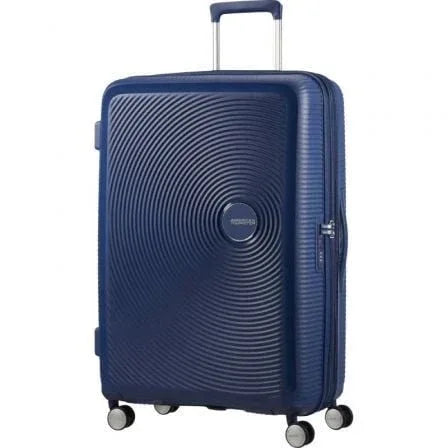 Maleta Grande American Tourister SoundBox Spinner 77cm/ 77x51.5x29.5cm/ 4 Ruedas/ Azul Marino - PixelPlaza