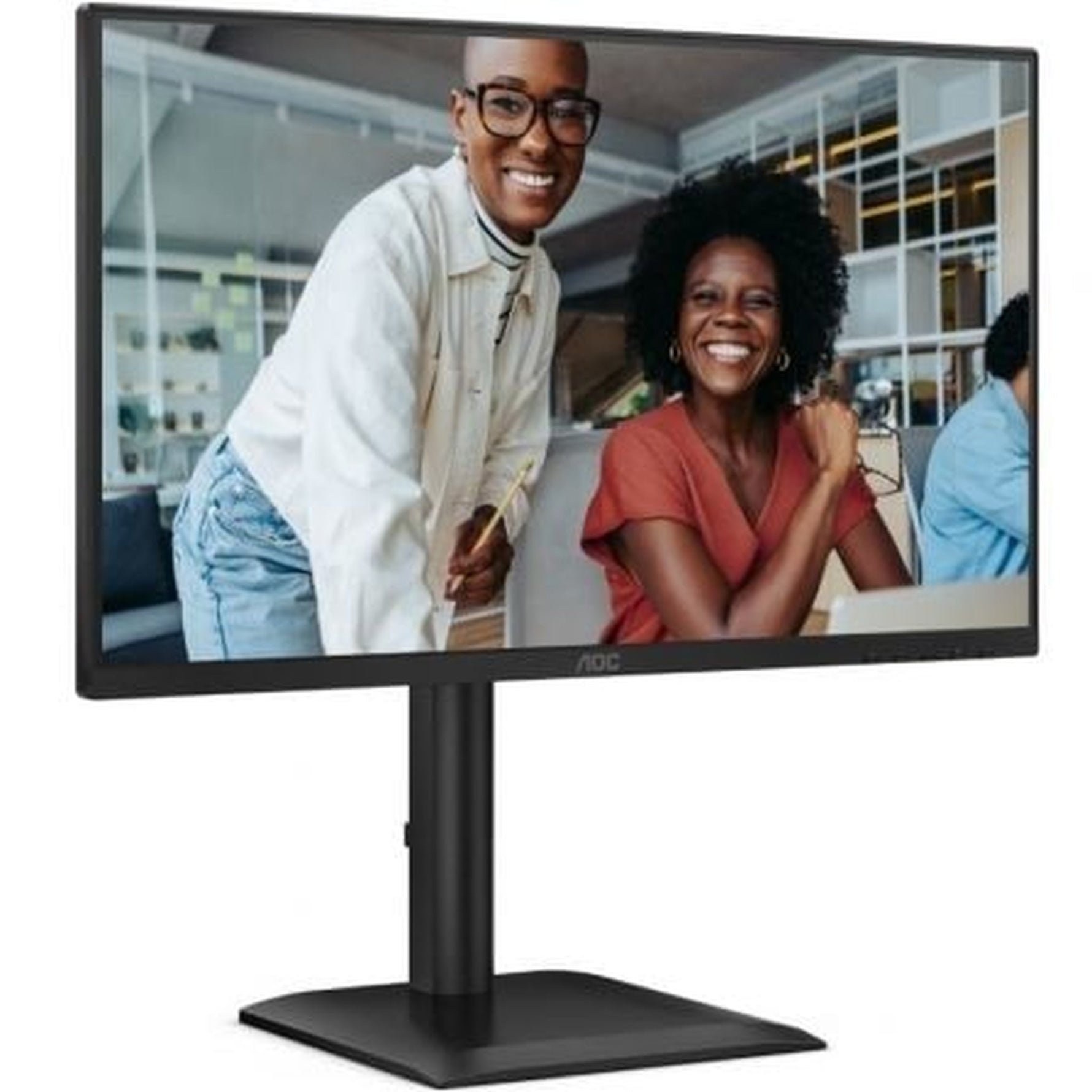 Monitor Profesional AOC 24E4U 23.8"/ Full HD/ Regulable en altura/ Negro