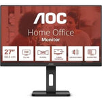 Monitor Profesional AOC 27E3QAF 27"/ Full HD/ Multimedia/ Regulable en altura/ Negro - PixelPlaza
