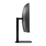 Monitor Profesional Curvo Ultrapanorámico AOC CU34V5CW/BK 34"/ UWQHD/ Webcam/ Multimedia/ Regulable en altura/ Negro - PixelPlaza