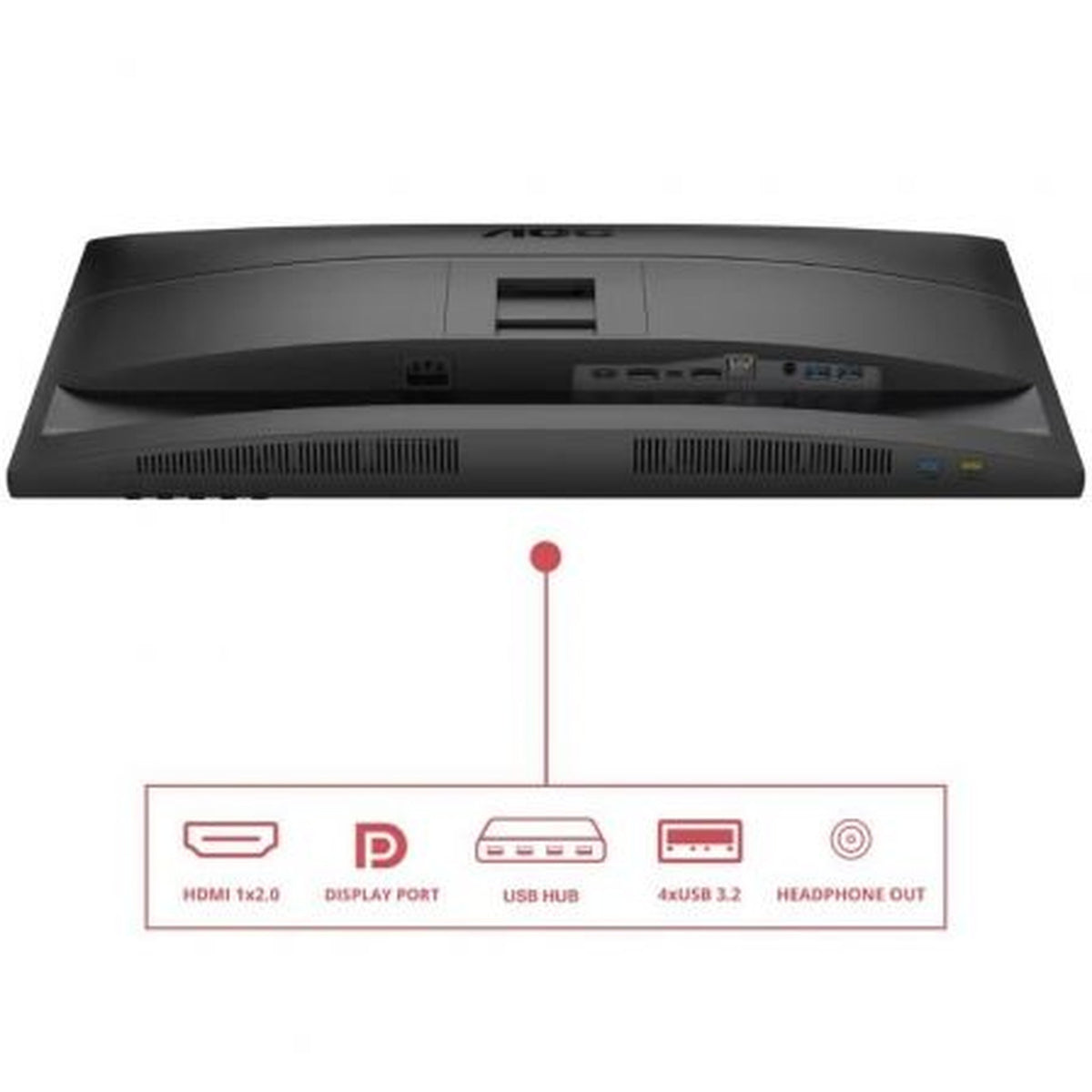 Monitor Profesional AOC Q27E4CV 27"/ QHD/ Multimedia/ Regulable en altura/ Negro
