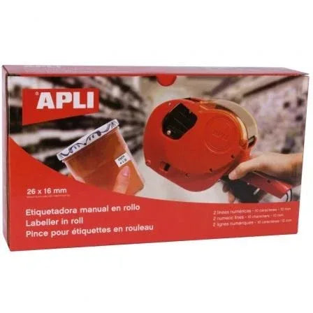 Etiquetadora Apli 101419 para Rollo de 26 x 16mm - PixelPlaza