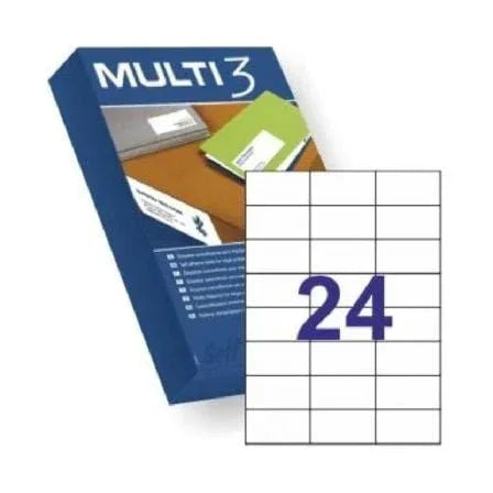 Etiquetas Adhesivas Apli Multi3 10518/ 70 x 37mm/ 500 Hojas - PixelPlaza