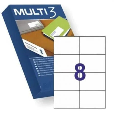 Etiquetas Adhesivas Apli Multi3 10530/ 105 x 74mm/ 500 Hojas - PixelPlaza