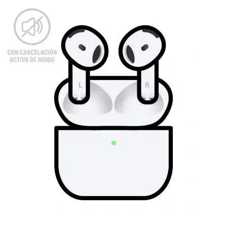 Auriculares Bluetooth Apple Airpods V4 4a Generacion/ Cancelacion de Ruido - PixelPlaza