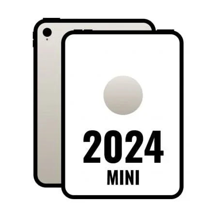 iPad Mini 8.3" 2024 7th WiFi/ A17 Pro/ 128GB/ Blanco Estrella- MXN83TY/A - PixelPlaza