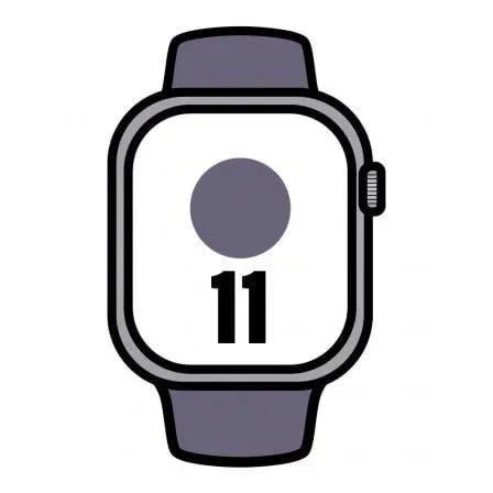 Apple Watch Series 11/ GPS/ 42mm/ Plata/ Correa Deportiva Niebla Lila (M/L) - PixelPlaza