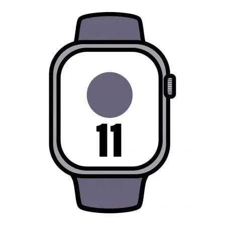 Apple Watch Series 11/ GPS/ Cellular/ 42mm/ Plata/ Correa Deportiva Púrpura (S/M) - PixelPlaza