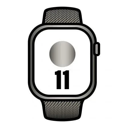 Apple Watch Series 11/ GPS/ Cellular/ 42mm/ Titanio Natural/ Correa Natural Milanese Loop - PixelPlaza