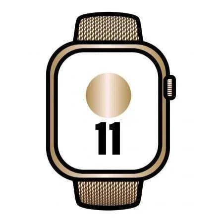 Apple Watch Series 11/ GPS/ Cellular/ 46mm/ Titanio Dorado/ Correa Milanese Dorada Loop S/M - PixelPlaza