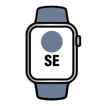 Apple Watch SE/ GPS/ 44mm/ Caja de Aluminio/ Correa Deportiva Azul Denim M/L - PixelPlaza