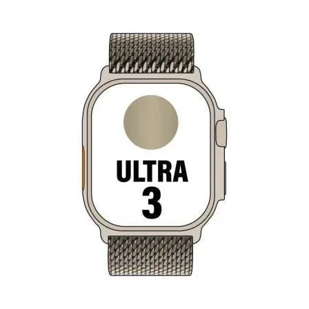 Apple Watch Ultra 3/ GPS/ Cellular/ 49mm/ Caja de Titanio Natural/ Correa Milanese S - PixelPlaza