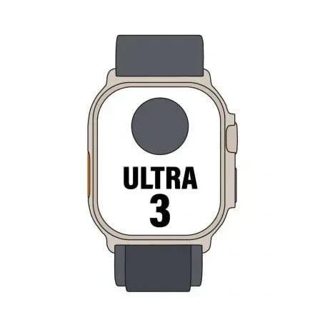 Apple Watch Ultra 3/ GPS/ Cellular/ 49mm/ Caja Titanio Negro/ Correa Loop Alpine Negra S - PixelPlaza