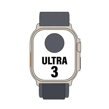 Apple Watch Ultra 3/ GPS/ Cellular/ 49mm/ Caja Titanio Negro/ Correa Loop Alpine Negra M - PixelPlaza