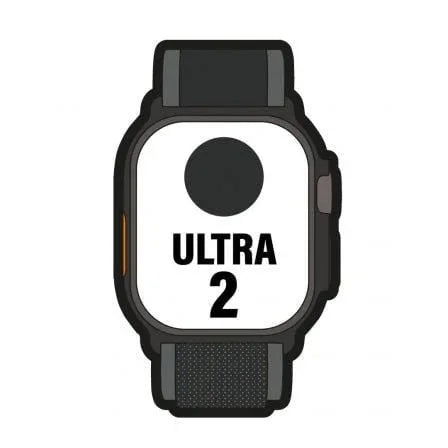 Apple Watch Ultra 2/ GPS/ Cellular/ 49mm/ Caja de Titanio Negro/ Correa Loop Trail Negro M/L - PixelPlaza