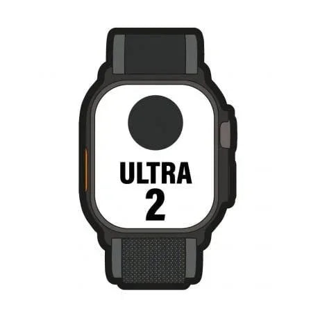 Apple Watch Ultra 2/ GPS/ Cellular/ 49mm/ Caja de Titanio Negro/ Correa Loop Trail Negro M/L - PixelPlaza