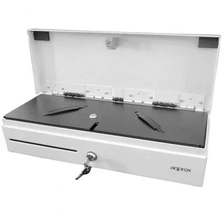 Cajón Portamonedas Approx appCASH02FLIPTOPWH/ Manual y Automático/ Blanco - PixelPlaza