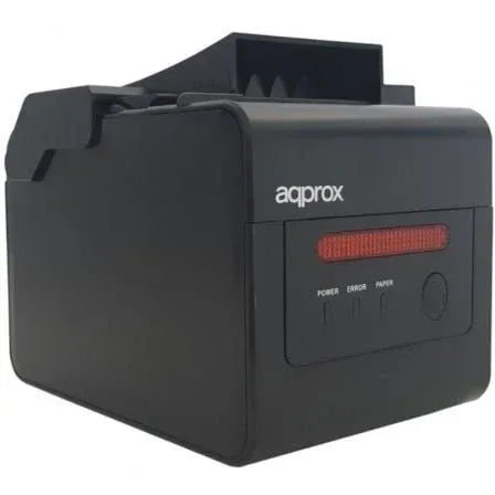 Impresora de Tickets Approx appPOS80ALARM/ Térmica/ Ancho papel 58 y 80mm/ USB-RS232-LAN-RJ11/ Negra - PixelPlaza